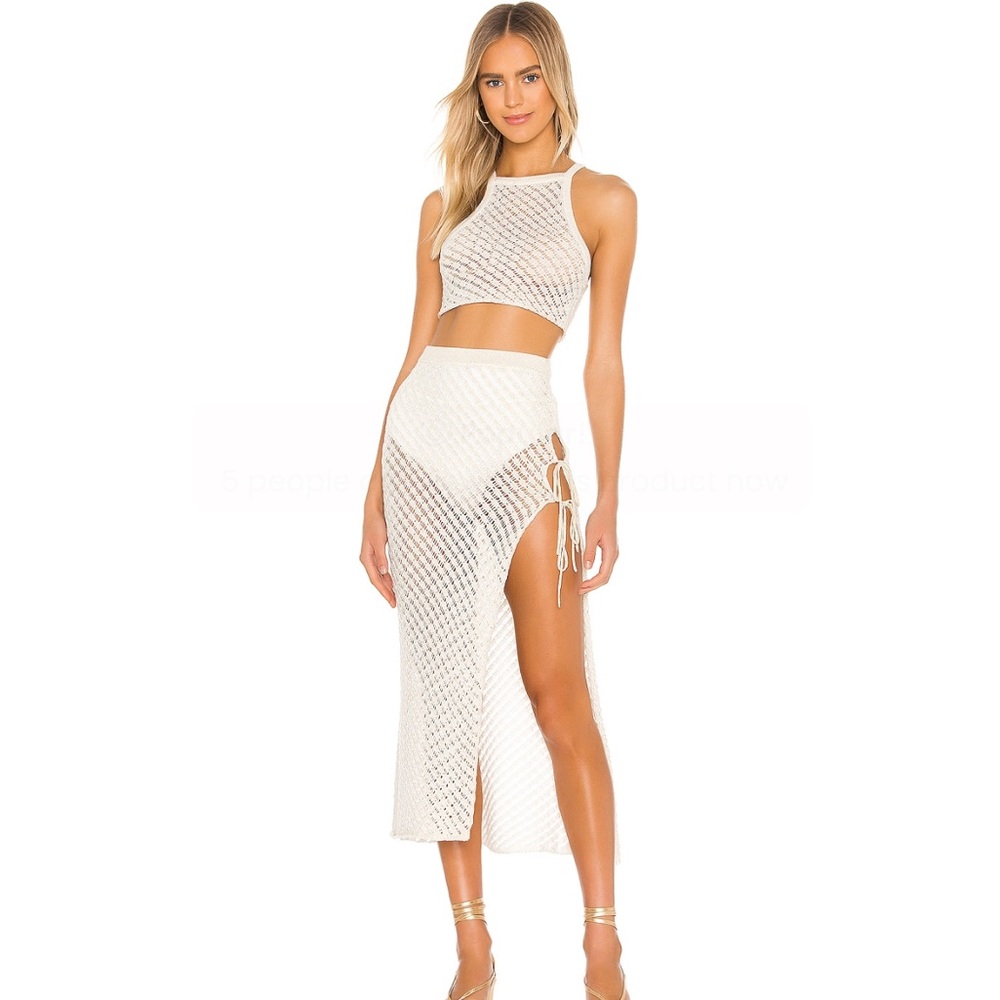Camila Coelho White and Gold Set
